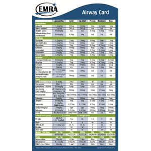 EMRA Airway Card
